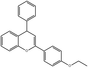 2-(4-ethoxyphenyl)-4-phenyl-4H-chromene Structure