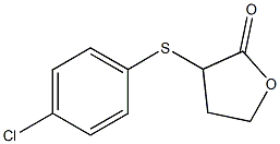 3-[(4-chlorophenyl)sulfanyl]dihydro-2(3H)-furanone 化学構造式