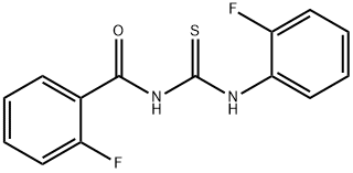 N-(2-fluorobenzoyl)-N'-(2-fluorophenyl)thiourea Structure