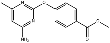 methyl 4-[(4-amino-6-methyl-2-pyrimidinyl)oxy]benzoate 结构式