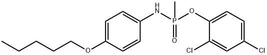 2,4-dichlorophenyl P-methyl-N-[4-(pentyloxy)phenyl]phosphonamidoate Structure
