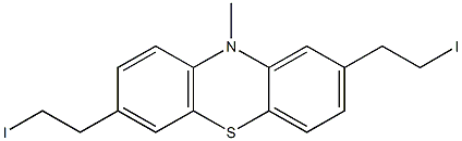 2,7-bis(2-iodoethyl)-10-methyl-10H-phenothiazine,381165-06-6,结构式