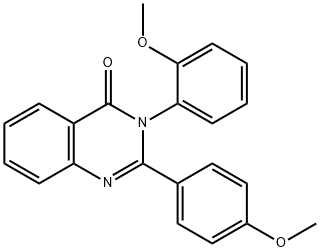 3-(2-methoxyphenyl)-2-(4-methoxyphenyl)-4(3H)-quinazolinone Structure