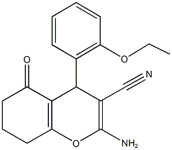 2-amino-4-(2-ethoxyphenyl)-5-oxo-5,6,7,8-tetrahydro-4H-chromene-3-carbonitrile|