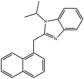 1-isopropyl-2-(1-naphthylmethyl)-1H-benzimidazole Struktur