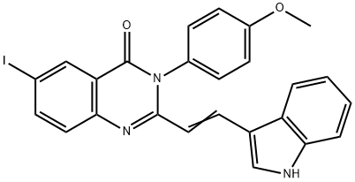 2-[2-(1H-indol-3-yl)vinyl]-6-iodo-3-(4-methoxyphenyl)-4(3H)-quinazolinone|