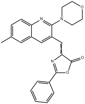 381697-45-6 4-[(6-methyl-2-morpholin-4-ylquinolin-3-yl)methylene]-2-phenyl-1,3-oxazol-5(4H)-one