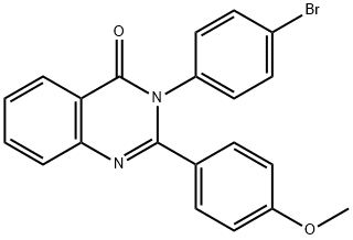 3-(4-bromophenyl)-2-(4-methoxyphenyl)-4(3H)-quinazolinone Structure