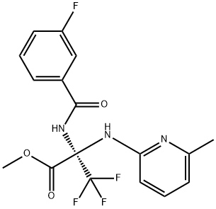 381717-31-3 methyl 3,3,3-trifluoro-2-[(3-fluorobenzoyl)amino]-2-[(6-methyl-2-pyridinyl)amino]propanoate