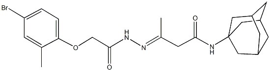382157-88-2 N-(1-adamantyl)-3-{[(4-bromo-2-methylphenoxy)acetyl]hydrazono}butanamide