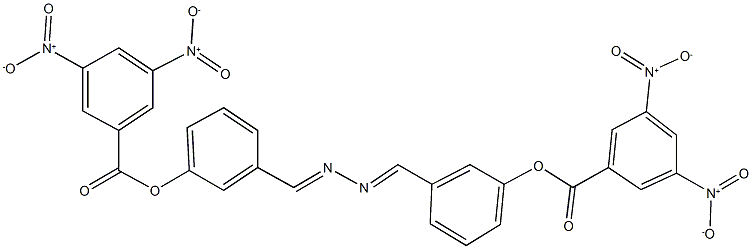 3-{2-[3-({3,5-dinitrobenzoyl}oxy)benzylidene]carbohydrazonoyl}phenyl 3,5-dinitrobenzoate 结构式