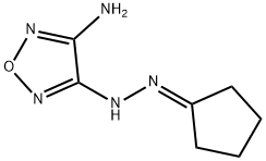 cyclopentanone (4-amino-1,2,5-oxadiazol-3-yl)hydrazone Structure