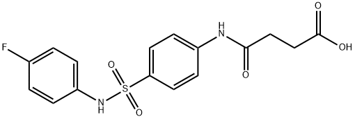 4-{4-[(4-fluoroanilino)sulfonyl]anilino}-4-oxobutanoic acid 结构式