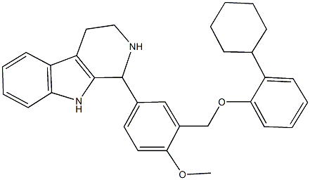 383148-99-0 1-{3-[(2-cyclohexylphenoxy)methyl]-4-methoxyphenyl}-2,3,4,9-tetrahydro-1H-beta-carboline