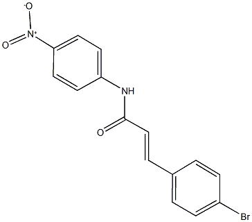 3-(4-bromophenyl)-N-{4-nitrophenyl}acrylamide,383170-31-8,结构式