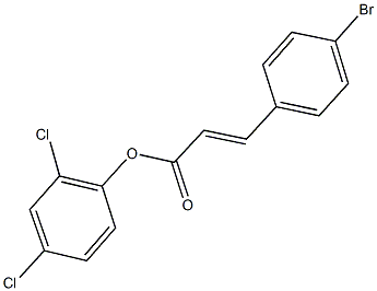 2,4-dichlorophenyl 3-(4-bromophenyl)acrylate Struktur