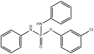 3-chlorophenyl N,N'-diphenyldiamidophosphate 结构式