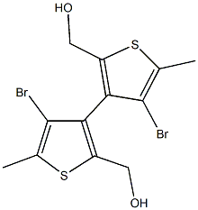 3,3'-bis[4-bromo-2-(hydroxymethyl)-5-methylthiophene],38319-54-9,结构式