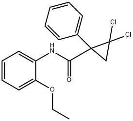 2,2-dichloro-N-(2-ethoxyphenyl)-1-phenylcyclopropanecarboxamide Structure