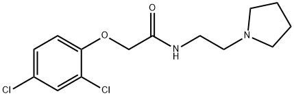 2-(2,4-dichlorophenoxy)-N-[2-(1-pyrrolidinyl)ethyl]acetamide Structure