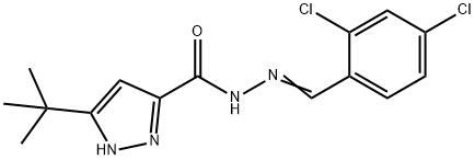 384822-15-5 3-tert-butyl-N'-(2,4-dichlorobenzylidene)-1H-pyrazole-5-carbohydrazide