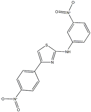 2-{3-nitroanilino}-4-{4-nitrophenyl}-1,3-thiazole,384843-83-8,结构式