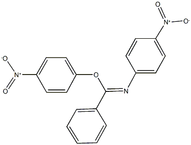 4-nitrophenyl N-{4-nitrophenyl}benzenecarboximidoate 化学構造式