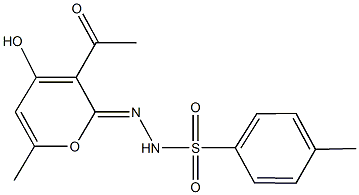 N'-(3-acetyl-4-hydroxy-6-methyl-2H-pyran-2-ylidene)-4-methylbenzenesulfonohydrazide|