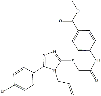 384847-83-0 methyl 4-[({[4-allyl-5-(4-bromophenyl)-4H-1,2,4-triazol-3-yl]sulfanyl}acetyl)amino]benzoate