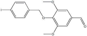 4-[(4-iodobenzyl)oxy]-3,5-dimethoxybenzaldehyde,384859-27-2,结构式