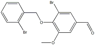 3-bromo-4-[(2-bromobenzyl)oxy]-5-methoxybenzaldehyde|