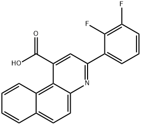 3-(2,3-difluorophenyl)benzo[f]quinoline-1-carboxylic acid,384860-23-5,结构式