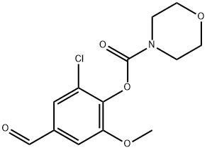 2-chloro-4-formyl-6-methoxyphenyl morpholine-4-carboxylate|