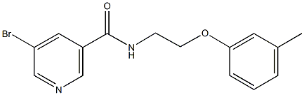5-bromo-N-[2-(3-methylphenoxy)ethyl]nicotinamide|