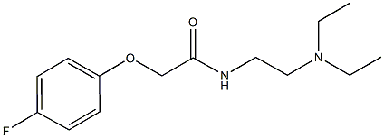 N-[2-(diethylamino)ethyl]-2-(4-fluorophenoxy)acetamide Structure