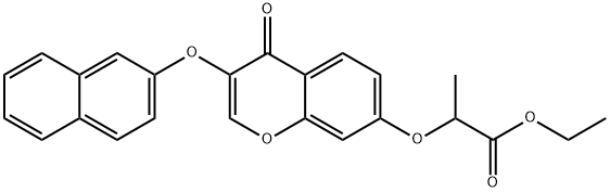 ethyl 2-{[3-(2-naphthyloxy)-4-oxo-4H-chromen-7-yl]oxy}propanoate|