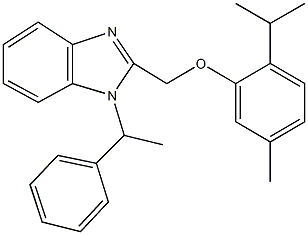 385373-90-0 2-[(2-isopropyl-5-methylphenoxy)methyl]-1-(1-phenylethyl)-1H-benzimidazole