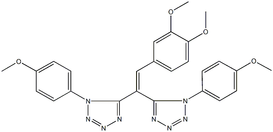 5-{2-(3,4-dimethoxyphenyl)-1-[1-(4-methoxyphenyl)-1H-tetraazol-5-yl]vinyl}-1-(4-methoxyphenyl)-1H-tetraazole|