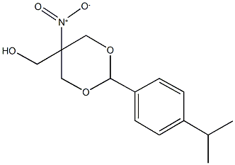 [5-nitro-2-(4-isopropylphenyl)-1,3-dioxan-5-yl]methanol Structure