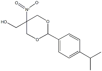 [5-nitro-2-(4-isopropylphenyl)-1,3-dioxan-5-yl]methanol 结构式