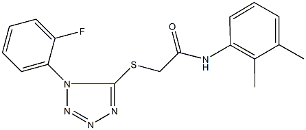 N-(2,3-dimethylphenyl)-2-{[1-(2-fluorophenyl)-1H-tetraazol-5-yl]sulfanyl}acetamide Struktur