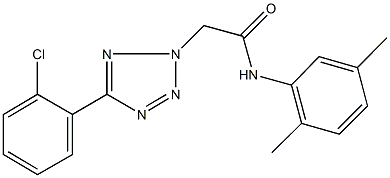 2-[5-(2-chlorophenyl)-2H-tetraazol-2-yl]-N-(2,5-dimethylphenyl)acetamide,385377-63-9,结构式