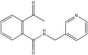 2-acetyl-N-(3-pyridinylmethyl)benzamide Struktur