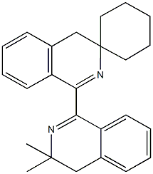 1-(3,3-dimethyl-3,4-dihydroisoquinolin-1-yl)-3,4-dihydroisoquinoline-3-spiro-1'-cyclohexane Structure