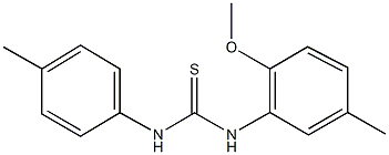 N-(2-methoxy-5-methylphenyl)-N'-(4-methylphenyl)thiourea Structure