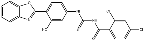 N-[4-(1,3-benzoxazol-2-yl)-3-hydroxyphenyl]-N'-(2,4-dichlorobenzoyl)thiourea|