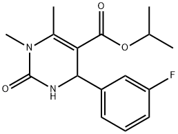 isopropyl 4-(3-fluorophenyl)-1,6-dimethyl-2-oxo-1,2,3,4-tetrahydro-5-pyrimidinecarboxylate,385398-27-6,结构式