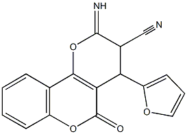 2-amino-4-(2-furyl)-5-oxo-4H,5H-pyrano[3,2-c]chromene-3-carbonitrile|