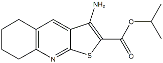 isopropyl 3-amino-5,6,7,8-tetrahydrothieno[2,3-b]quinoline-2-carboxylate Structure