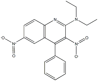2-(diethylamino)-3,6-dinitro-4-phenylquinoline,385400-93-1,结构式